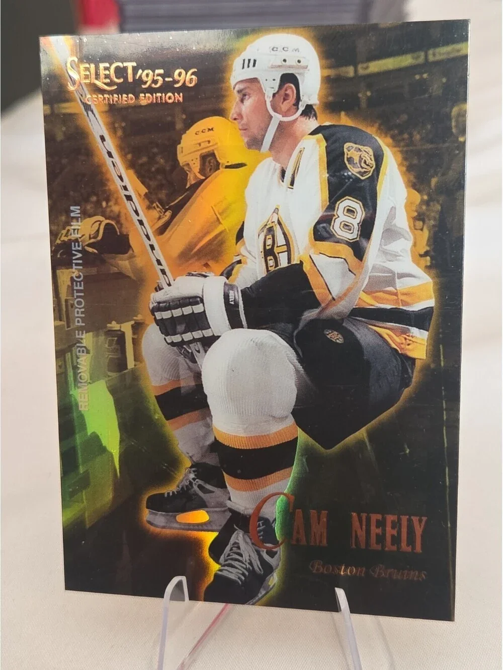 1995-96 Select Certified Edition Cam Neely #57 Mirror Gold w/Coating